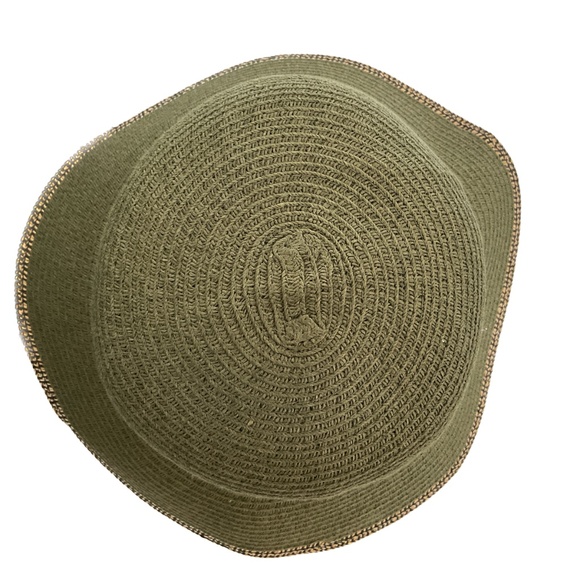 Bellezza Hat Wide Brim Sun Beach One Size Green Blue and Tan - Picture 4 of 8